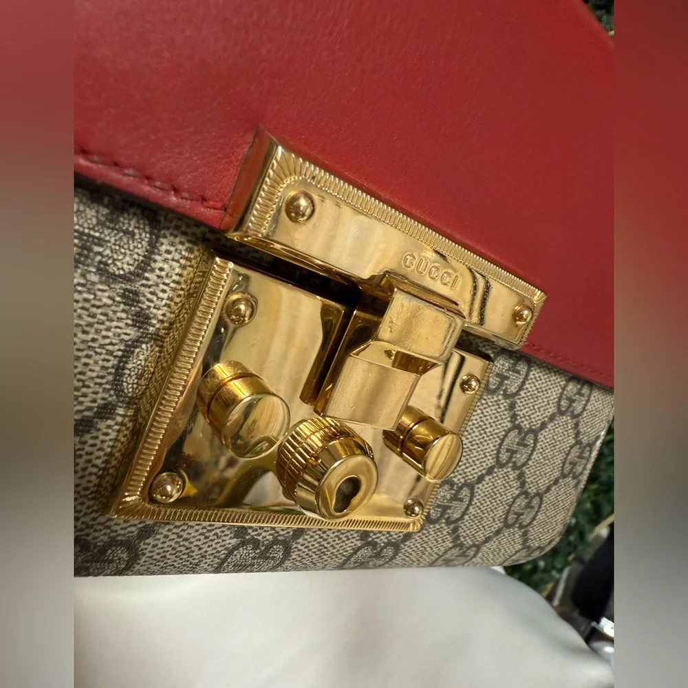 Gucci GG Supreme Multicolor Padlock Small shoulder + crossbody bag - Picture 7 of 13